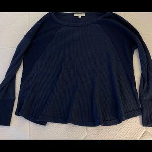 Anthropologie Eri + Ari Navy Knit Long sleeve